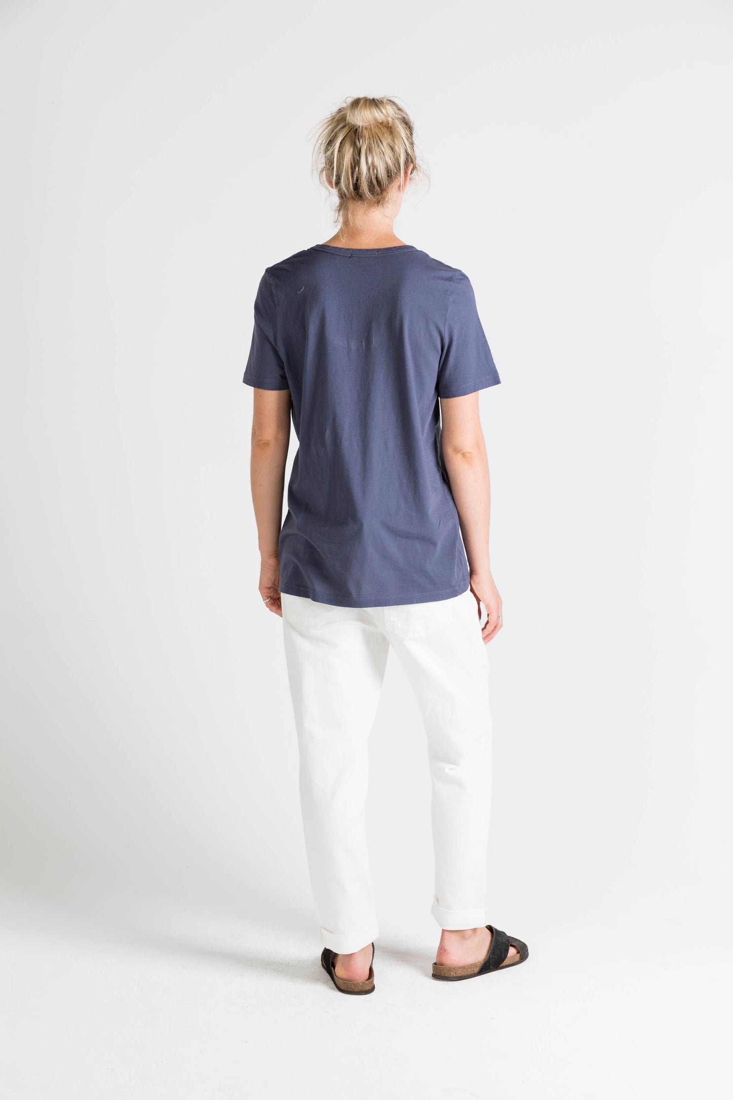 Ophelia and Ryder Navy Scoop Neck T-Shirt